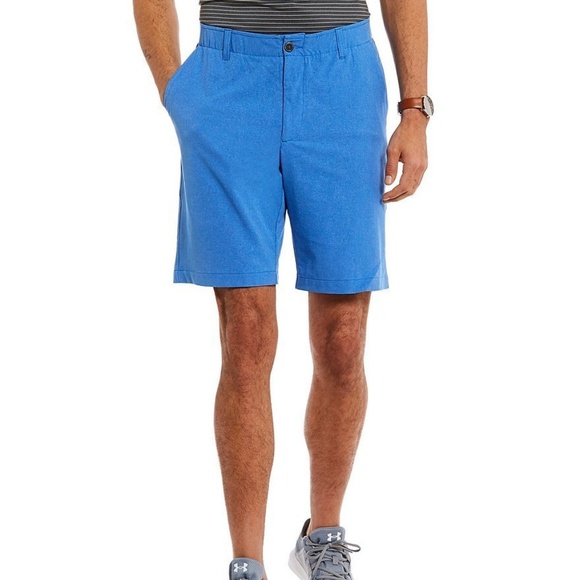 under armour blue golf shorts